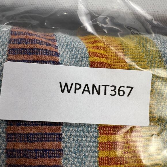 Anthropologie Drew Wide Leg Multi Stripe Pants Boho CA80904 Agave Size S - Picture 8 of 9